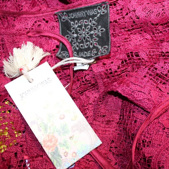 NWT Johnny Was Biya 3J Workshop JWLA 2 Piece Harper Lace Mini Dress M - Picture 8 of 8